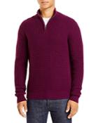 The Men's Store At Bloomingdale's Textured Quarter Zip Mock Neck Sweater, 100% Exclusive