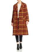 Marella Dimma Plaid Tweed Coat