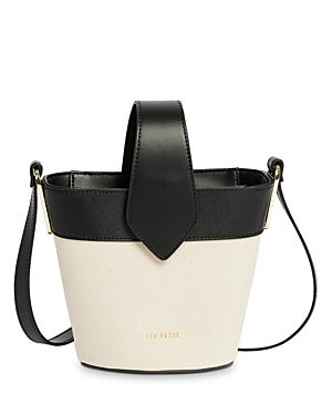Ted Baker T Detail Canvas Mini Bucket Bag
