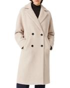 Maje Gaby Textured Double-breasted Coat