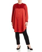 Eileen Fisher Plus Button-down Tunic Top