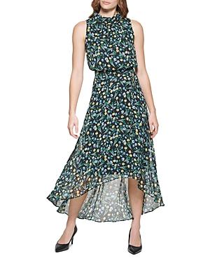 Karl Lagerfeld Paris Mock Neck Maxi Dress