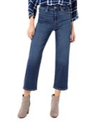 Liverpool Stevie Cropped Stovepipe Jeans In Rockaway Blue
