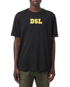 Diesel T-just-b85 Cotton Embroidered Applique Tee