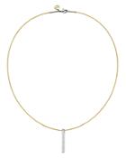 Alor Yellow Cable Collar Pendant Necklace, 17.5