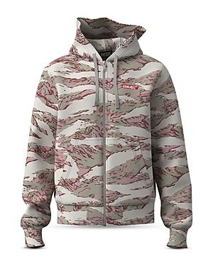 Diesel Zip Front Camo Hoodie