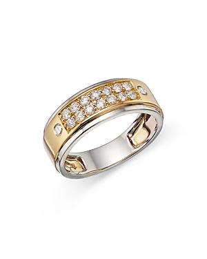 Bloomingdale's Men's Diamond Band In 14k White & Yellow Gold, 0.50 Ct. T.w. - 100% Exclusive
