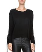 The Kooples Lace-up Wool Sweater