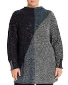 Nic+zoe Plus Color-block Tunic Sweater