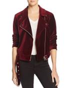 Paige Shanna Jacket Velvet Moto Jacket - 100% Exclusive