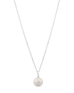 Tous Sterling Silver & Cultured Freshwater Pearl Bear Pendant Necklace, 18