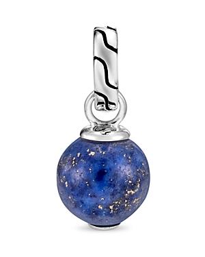 John Hardy Classic Chain Sterling Silver Lapis Lazuli Bead Amulet