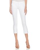 Hudson Muse Rolled Crop Jeans In White
