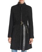 Vince Camuto Faux Sherpa Front Belted Coat