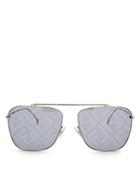 Fendi Women's Brow Bar Aviator Sunglasses, 61mm