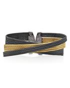 Alor Two-tone Multi Cable Cuff Bracelet