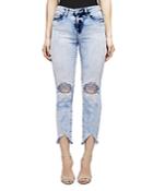 L'agence Ripped Straight Jeans In Calypso