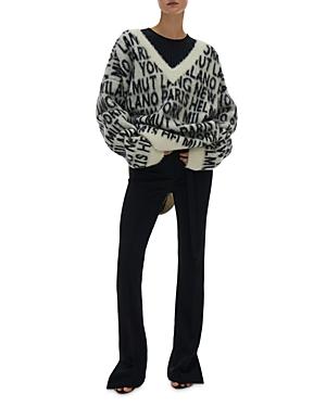 Helmut Lang Logo V-neck Sweater