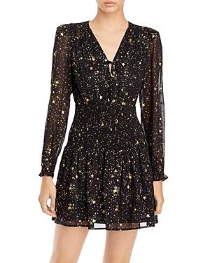 Aqua Star Print Smocked Waist Dress - 100% Exclusive