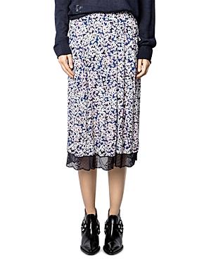 Zadig & Voltaire Jenny Printed Midi Skirt