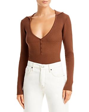 Bardot Collared Bodysuit