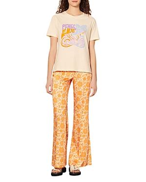 Sandro Adelin Peace & Love Graphic Tee