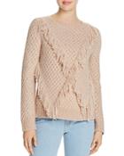 Rebecca Taylor Fringe Pullover Sweater