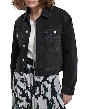 The Kooples Paisley Denim Jacket