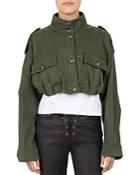 The Kooples Cropped Military Jacket