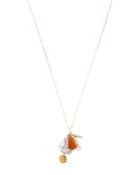 Chan Luu Pink Cultured Freshwater Pearl Mix Adjustable Necklace In 18k Gold-plated Sterling Silver, 30-32.75