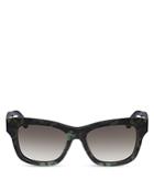 Valentino Women's Camouflage Butterfly Wayfarer Sunglasses, 53mm