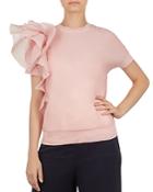 Ted Baker Anabane Ruffled Knit Top