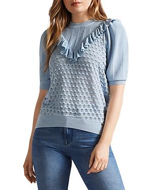 Ted Baker Bernise Ruffled Knit Top