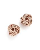 14k Rose Gold Love Knot Earrings