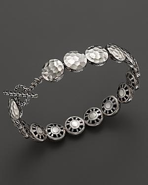 John Hardy Women's Sterling Silver Palu Small Round Disc Bracelet