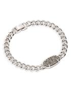 Kendra Scott Elaina Drusy Stone Chain Link Bracelet In Rhodium Plated