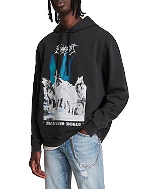 Allsaints Howl Wolf Print Hoodie