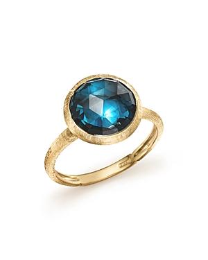 Marco Bicego 18k Yellow Gold Jaipur Blue Topaz Ring
