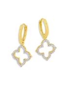 Bloomingdale's Diamond Clover Drop Earrings In 14k Yellow Gold, 0.30 Ct. T.w. - 100% Exclusive