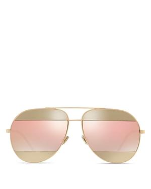 Dior Women's Split Mirrored Aviator Sunglasses, 59mm