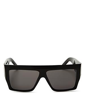 Celine Unisex Flat Top Square Sunglasses, 57mm