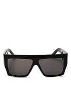 Celine Unisex Flat Top Square Sunglasses, 57mm