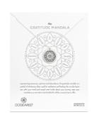 Dogeared Gratitude Mandala Pendant Necklace, 22