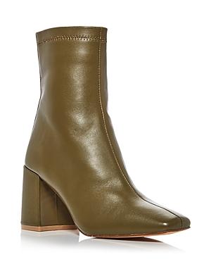 Aqua Women's Juno Leather Square Toe Booties - 100% Exclusive