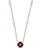 Bloomingdale's Ruby & Diamond Pendant Necklace In 14k Rose & White Gold, 17 - 100% Exclusive