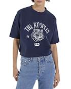 The Kooples Cotton Cropped Logo Tee