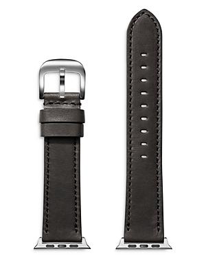 Shinola Grizzly Leather Strap For Apple Watch