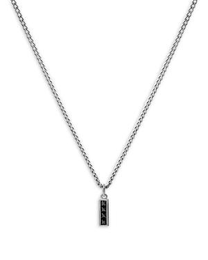 Miansai Polished Sterling Silver Totem Spinels Pendant Necklace, 21