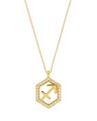 Bloomingdale's Diamond Sagittarius Pendant Necklace In 14k Yellow Gold, 0.20 Ct. T.w. - 100% Exclusive