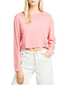 French Connection Zinia Cropped Long-sleeve Jersey Tee